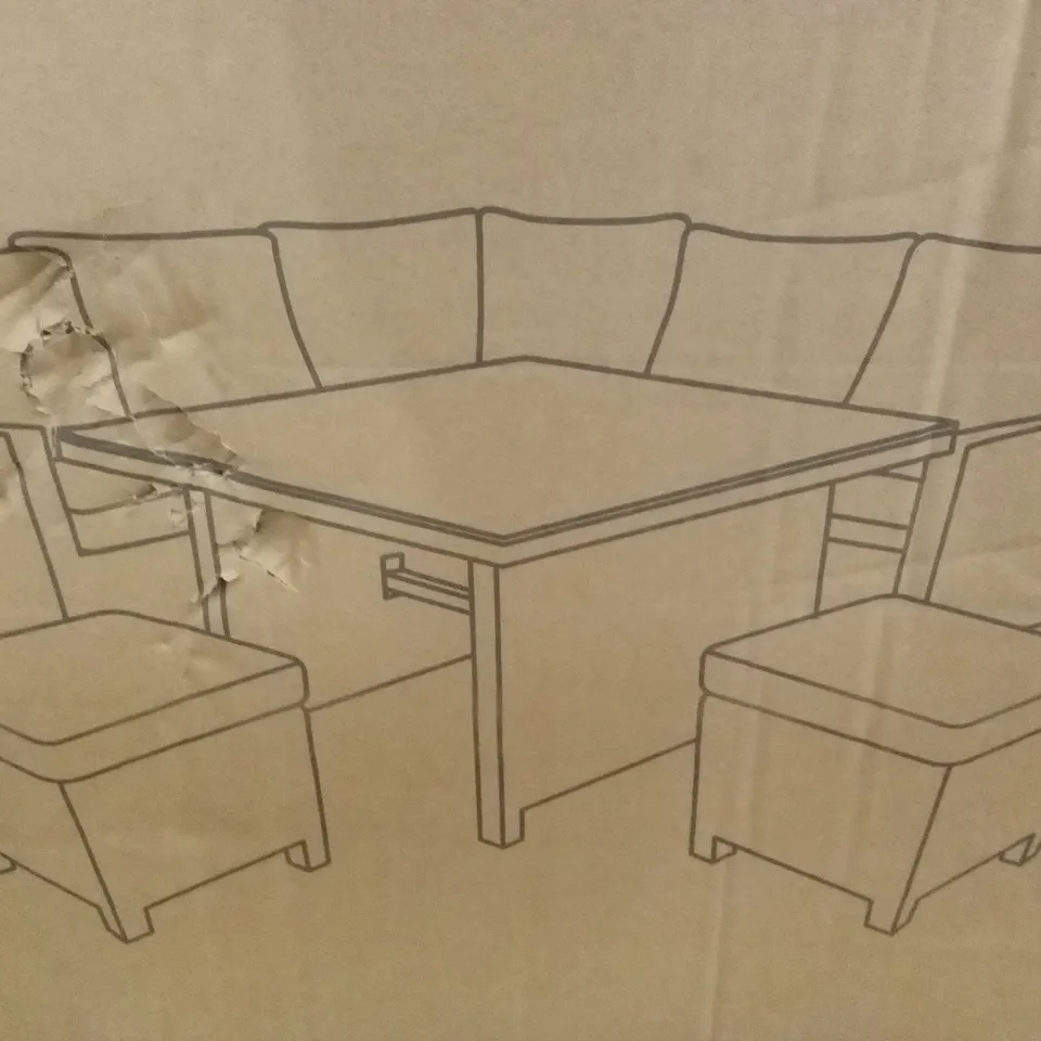 BOXED SARASOTA OUTDOOR TABLE // TABLE ONLY (1 BOX)