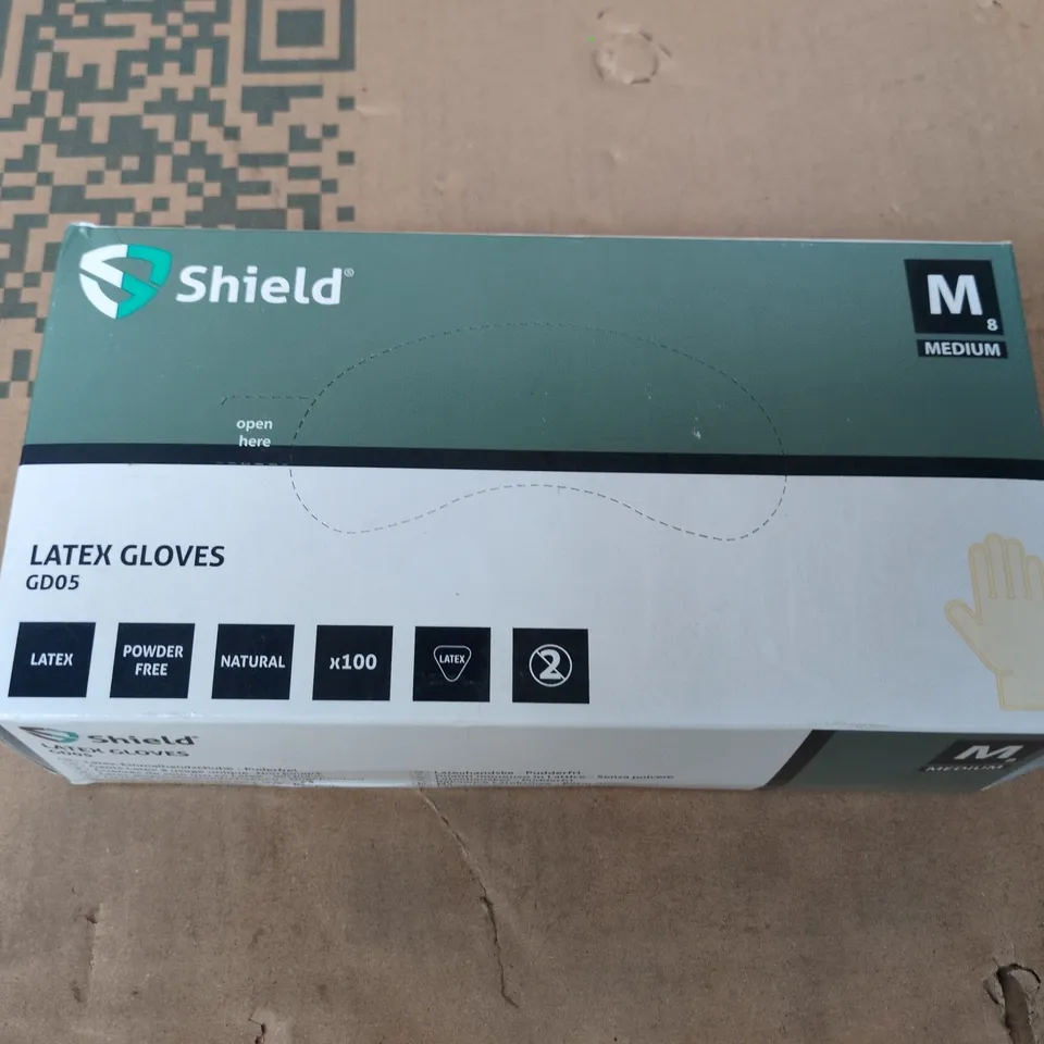 6X BRAND NEW BOXES OF 100X LATEX GLOVES SIZE M 