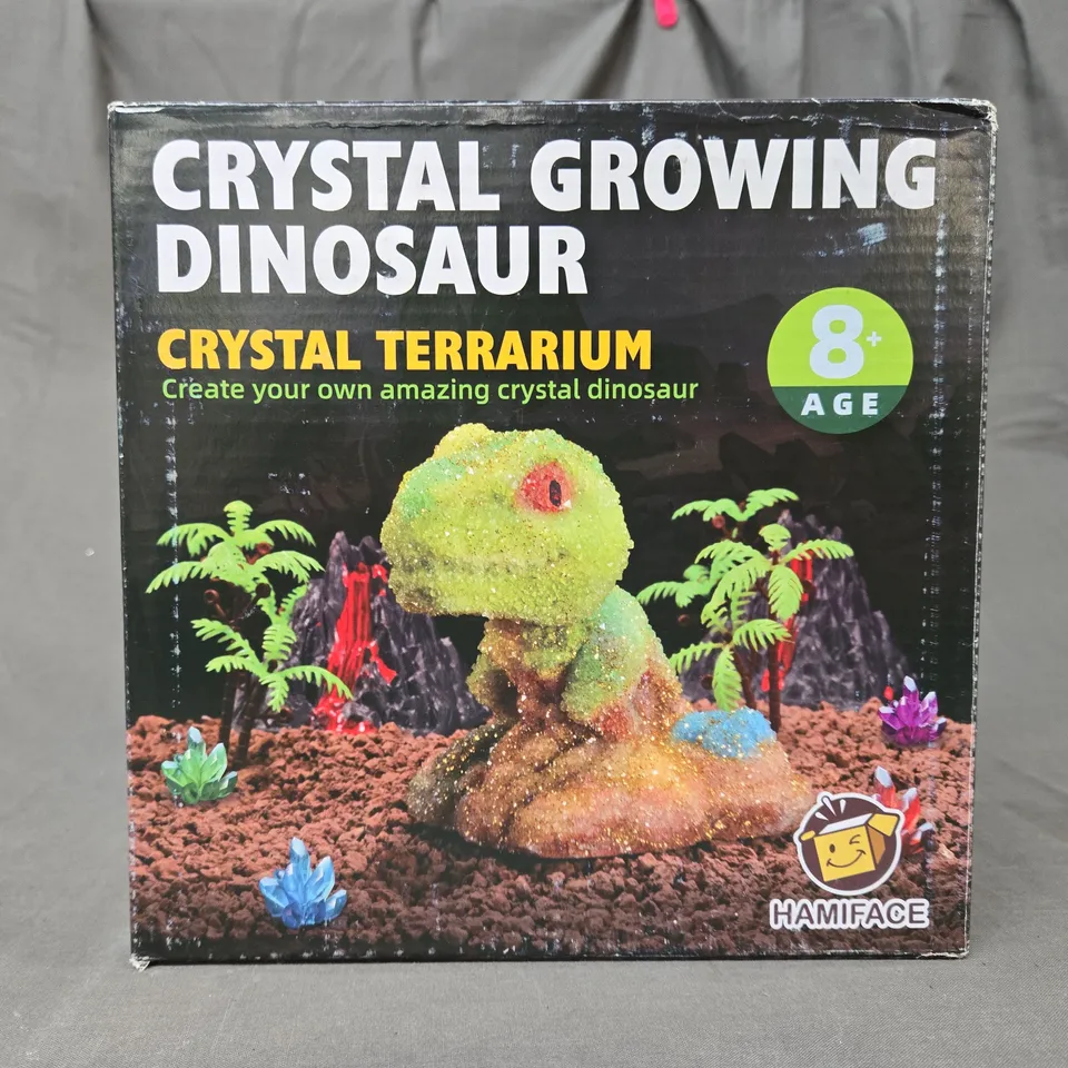 BOXED CRYSTAL GROWING DINOSAUR