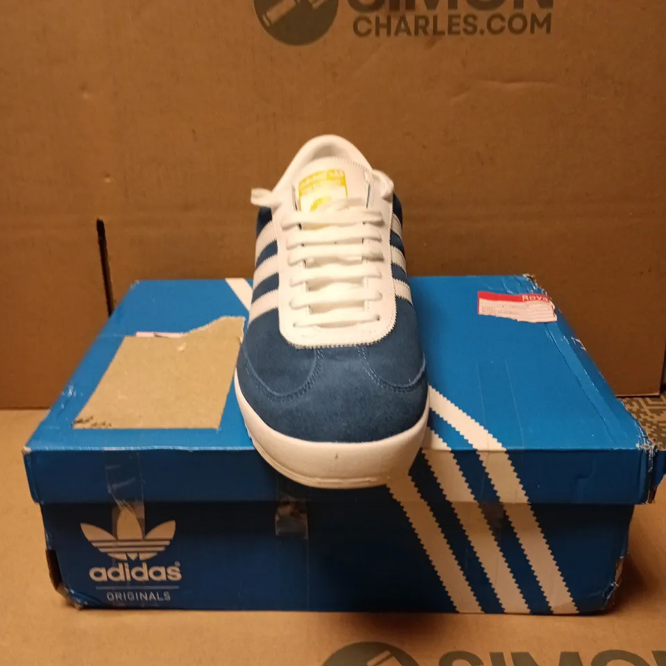 ADIDAS BECKENBAUER B34800 TRAINERS – BLUE SUEDE, UK 10