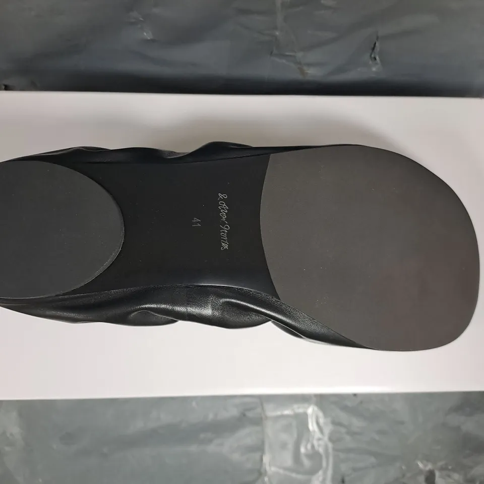 BOXED PAIR OF & OTHER STORIES SLIP-ON SHOES IN BLACK SIZE EU 41