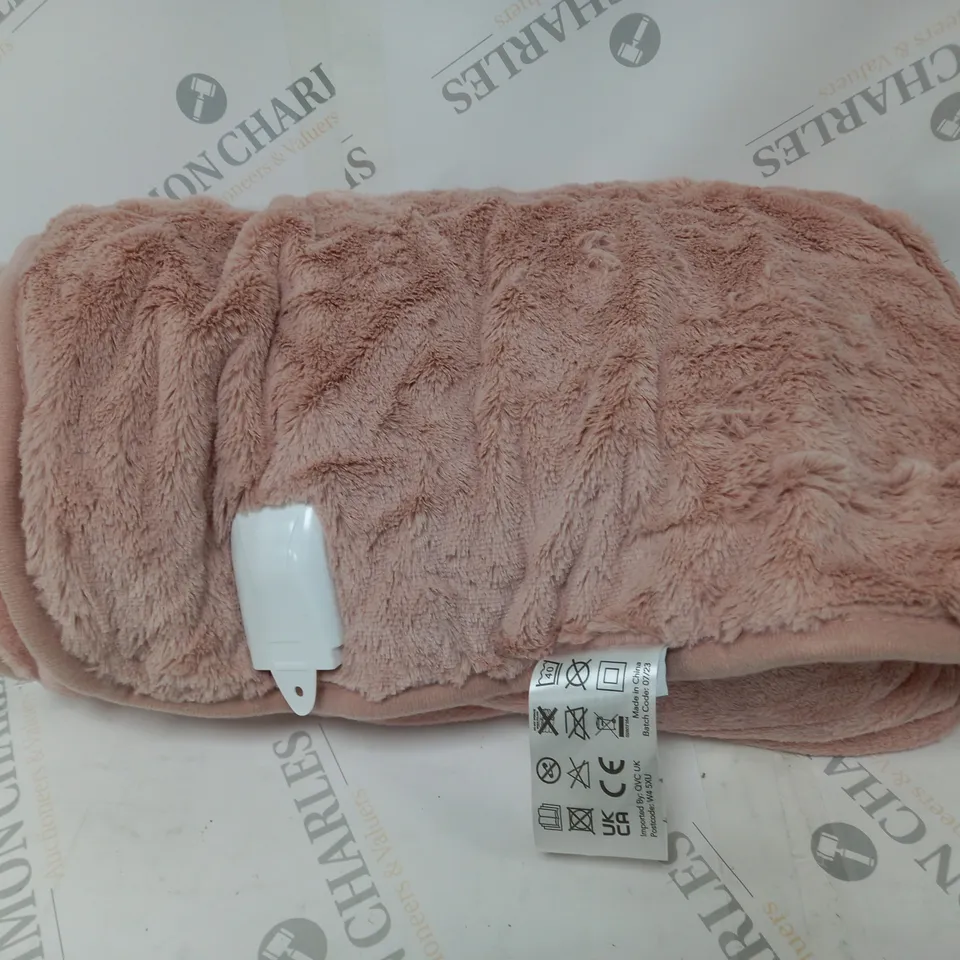 COZEE HOME VELVETSOFT HEATED THROW IN PINK