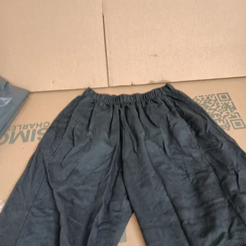 LAUNDRY B NAVY ELASTIC-WAIST TROUSERS