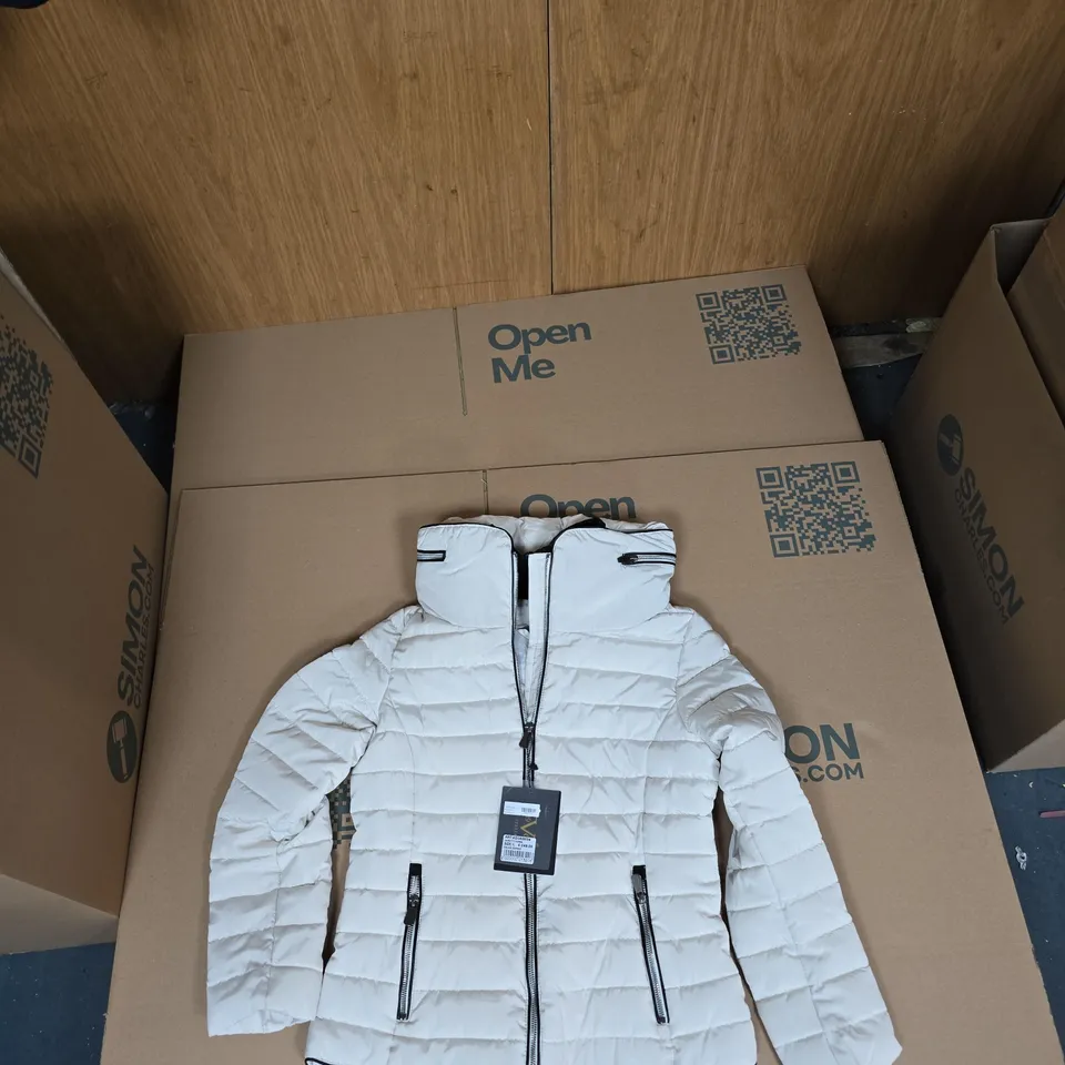 WHITE WOMEN'S PUFFER JACKET – V1969 ITALIA – SIZE L