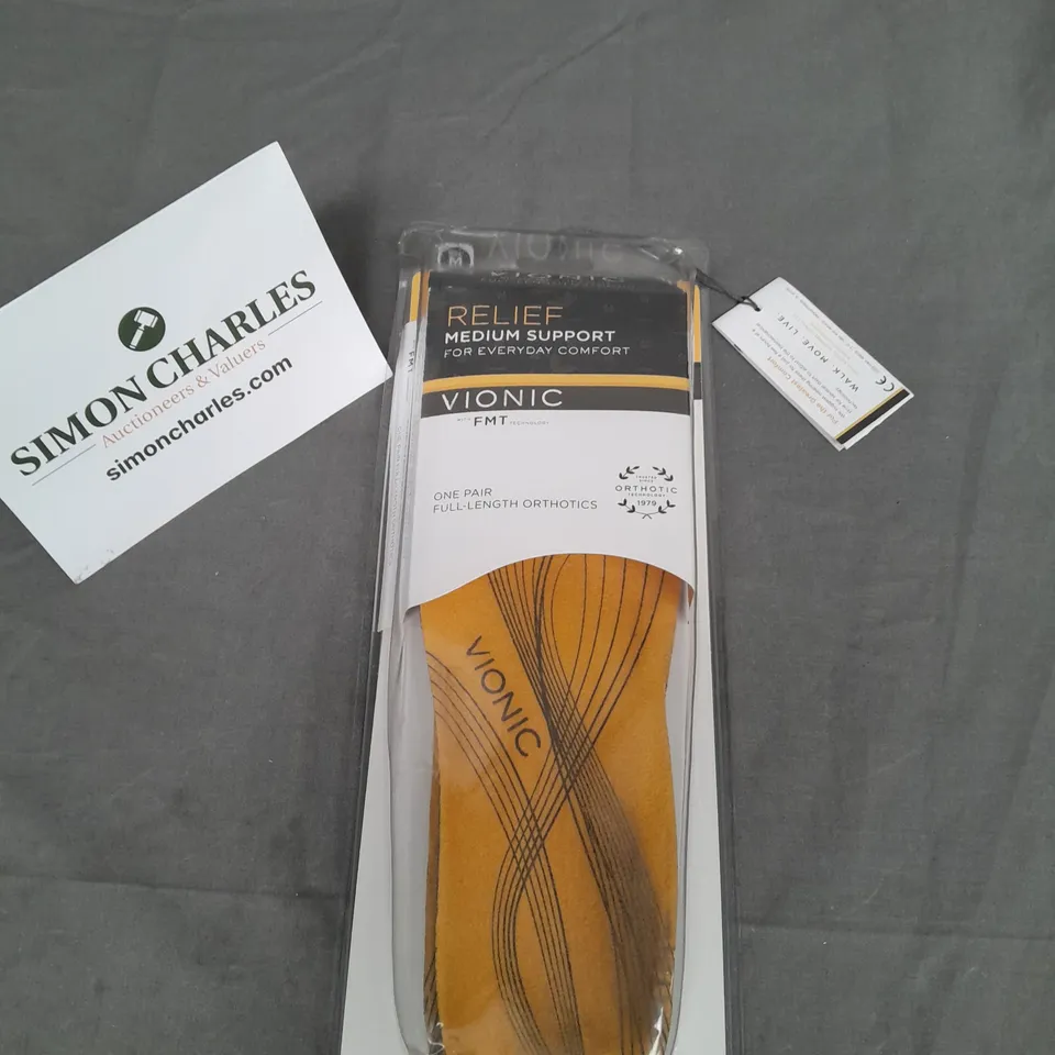 VIONIC RELIEF MEDIUM SUPPORT FULL LENGTH ORTHOTICS SHOE LINERS