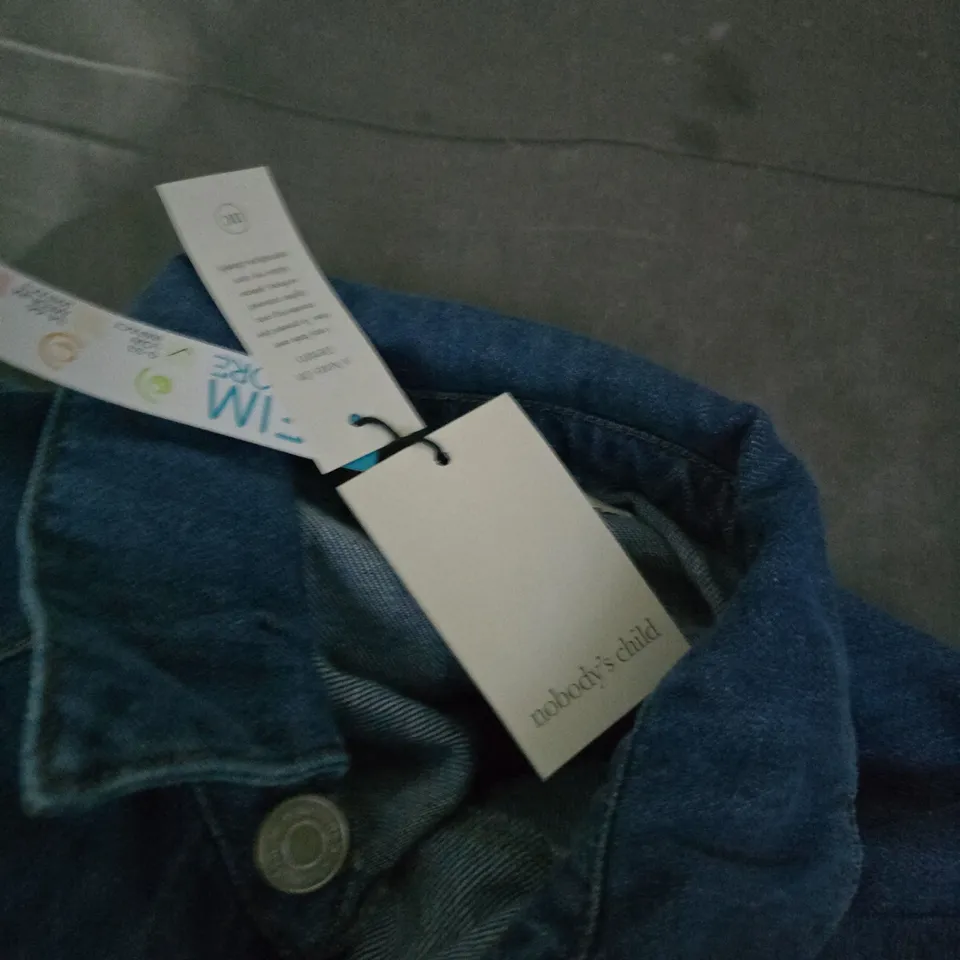 NOBODY'S CHILD DENIM SHIRT DRESS – BLUE, UK 12 (EU 40, USA 8)