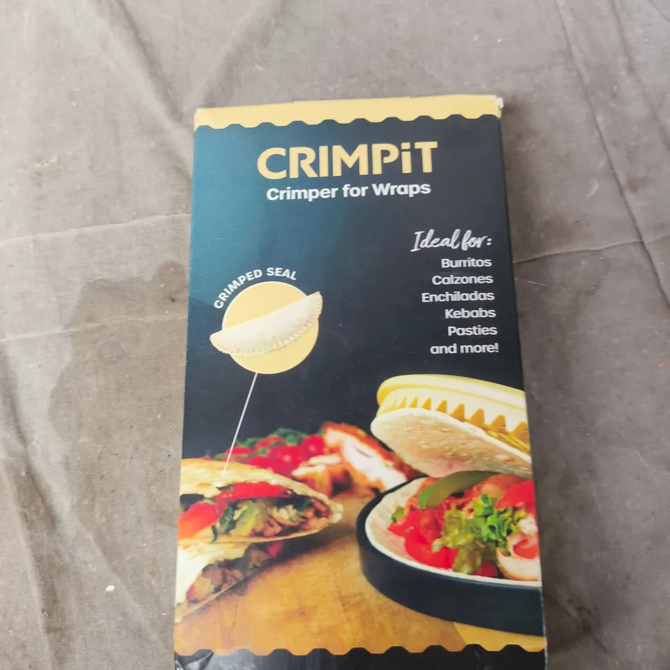 CRIMPIT WRAP CRIMPER FOR WRAPS – KITCHEN GADGET, MADE IN BRITAIN, NEW IN BOX