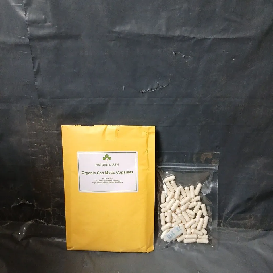 19 BAGS OF NATURE EARTH ORGANIC SEA MOSS CAPSULES (10 x 60 CAPSULES)