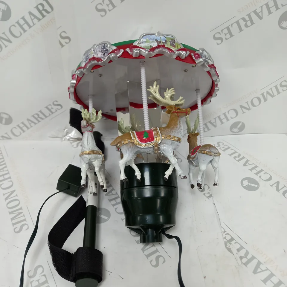MR. CHRISTMAS ANIMATED CAROUSEL TREE TOPPER