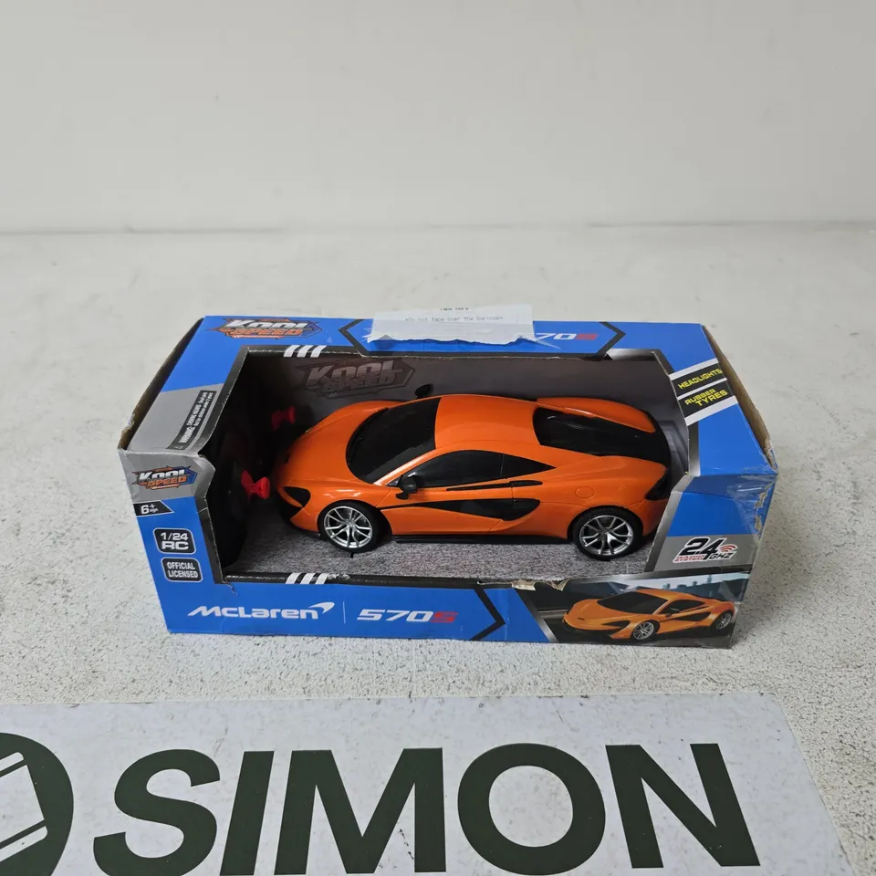 MCLAREN 570S  MODEL CAR – BOXED, ORANGE 