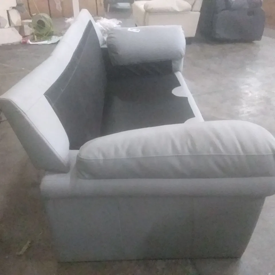 DESIGNER ANDERSON LIGHT GREY 3 SEATER SOFA