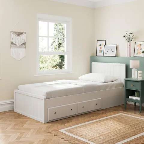 BOXED DUNELM ADRIAN STORAGE SINGLE BED [2 BOXES]