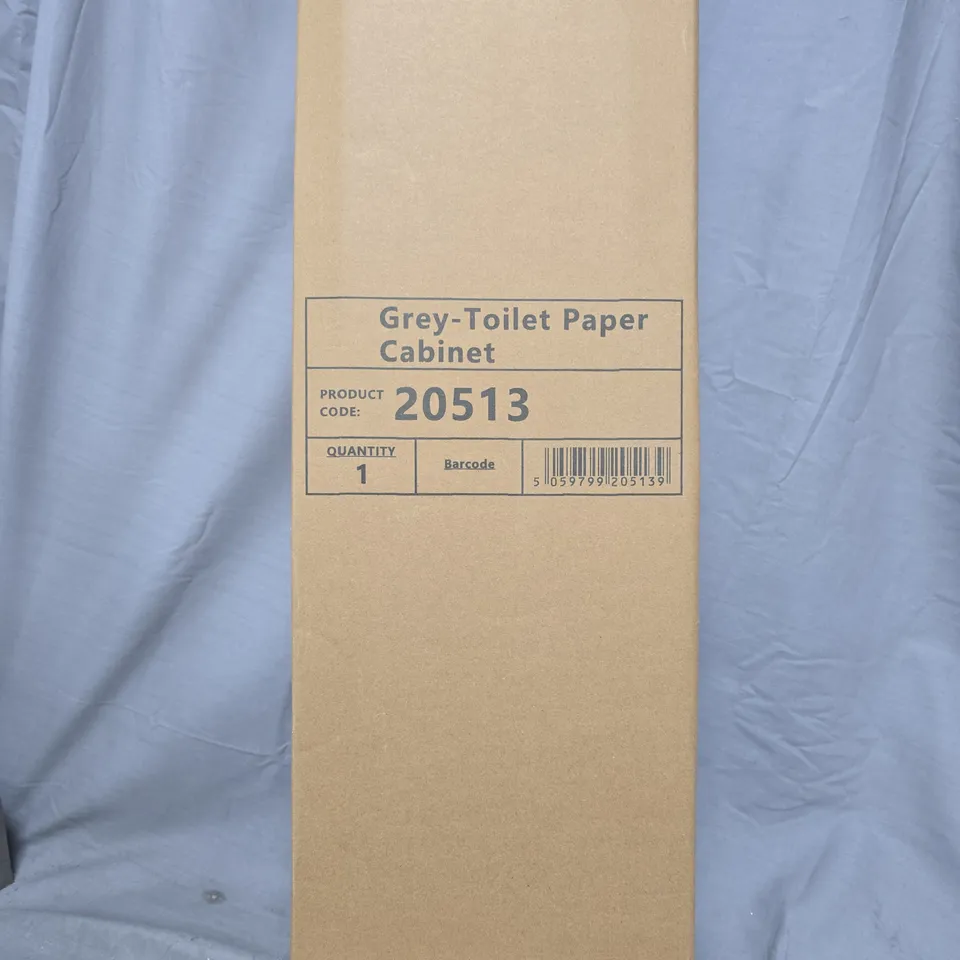 BOXED TAYLOR & BROWN GREY TOILET PAPER CABINET - 20513