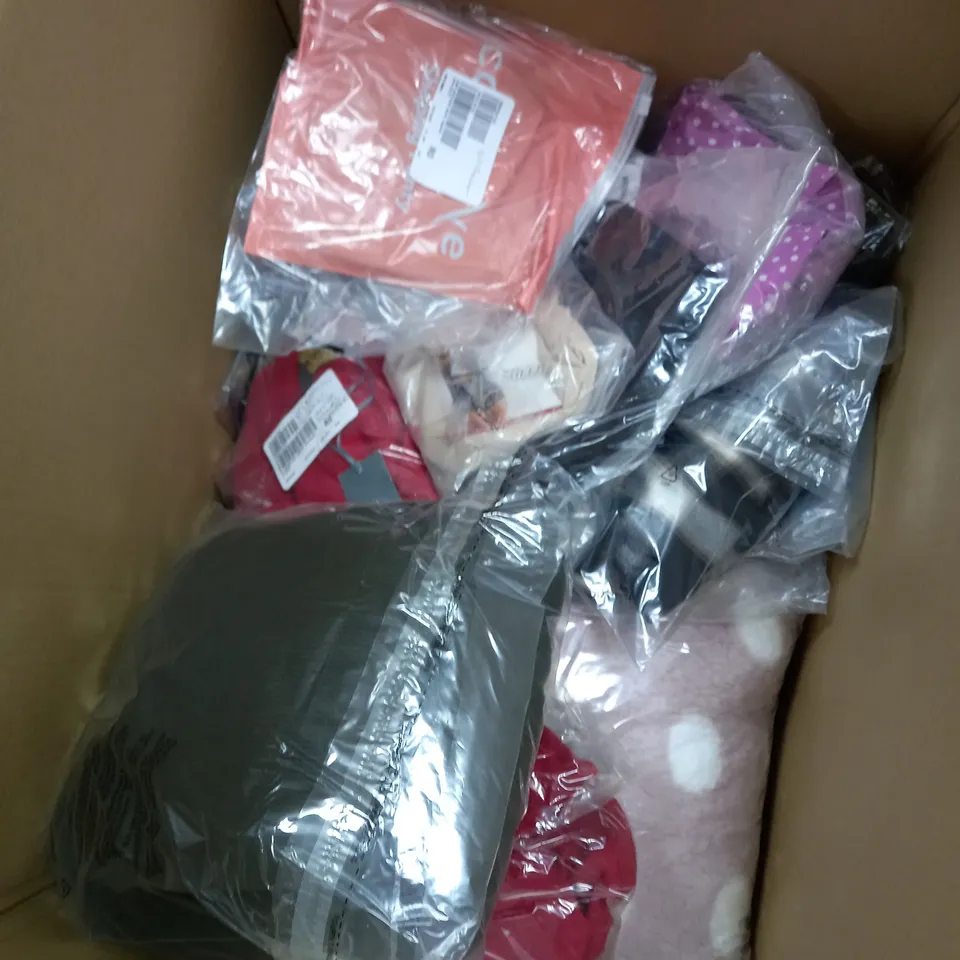 BOX OF APPROXIMATELY 15 CLOTHING ITEMS TO INCLUDE MIRACLESUIT, SHAPING PANTS, JUMPER ETC