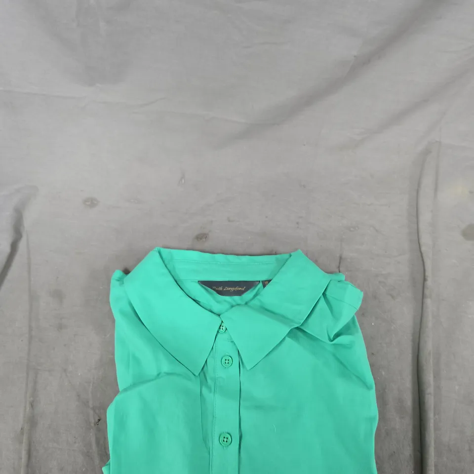 RUTH LANGSFORD GREEN BUTTON-FRONT SHIRT – WOMEN'S CLOTHING  UK 18
