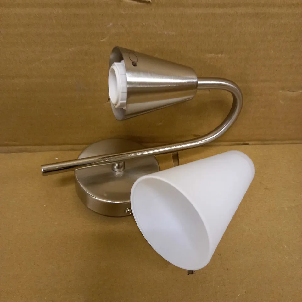 JOHN LEWIS LULU BRUSHED CHROME WALL LIGHT 