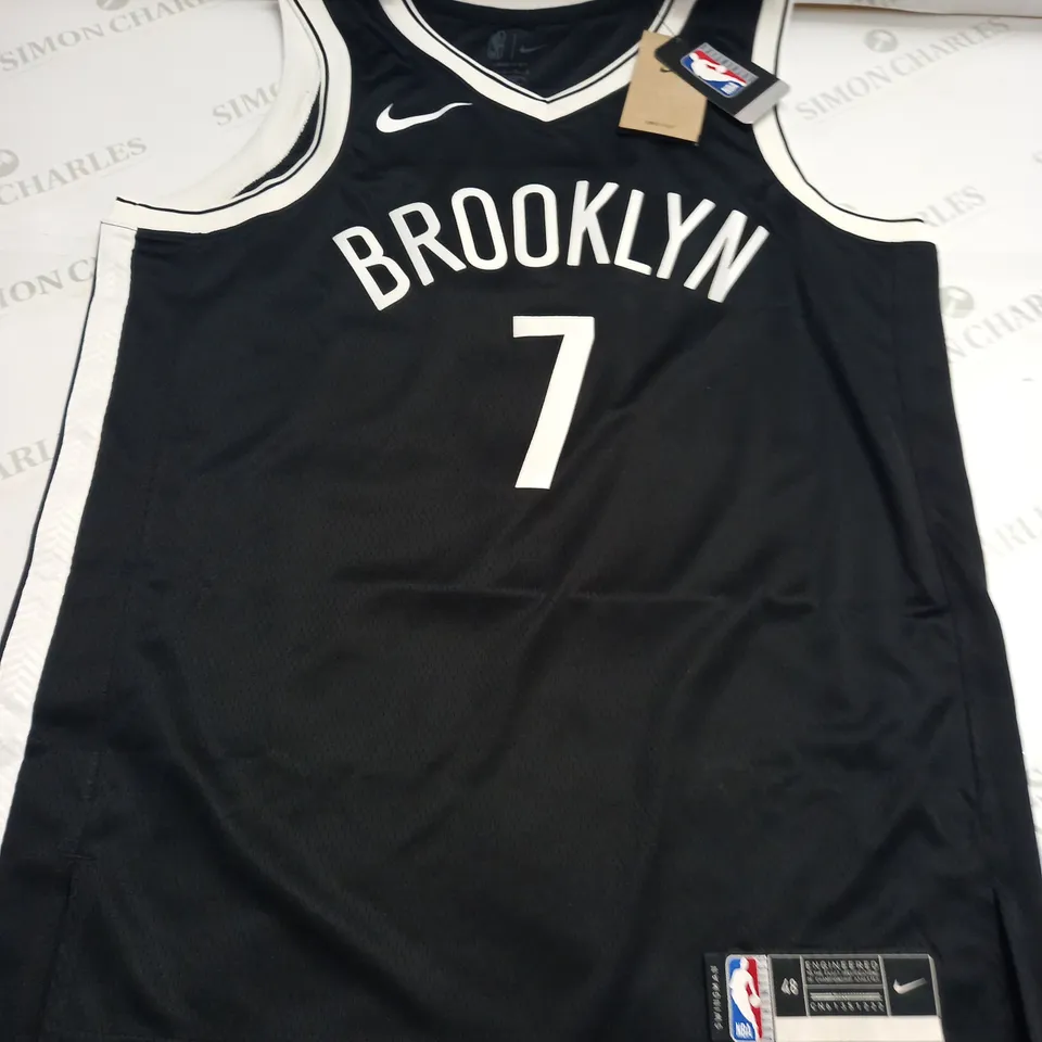 NIKE NBA BROOKLYN SPORTS JERSEY IN BLACK - L