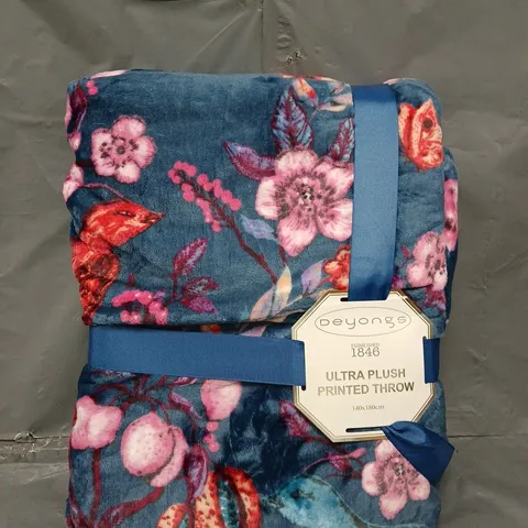 DEYONGS ULTRA PLUSH PRINTED THROW