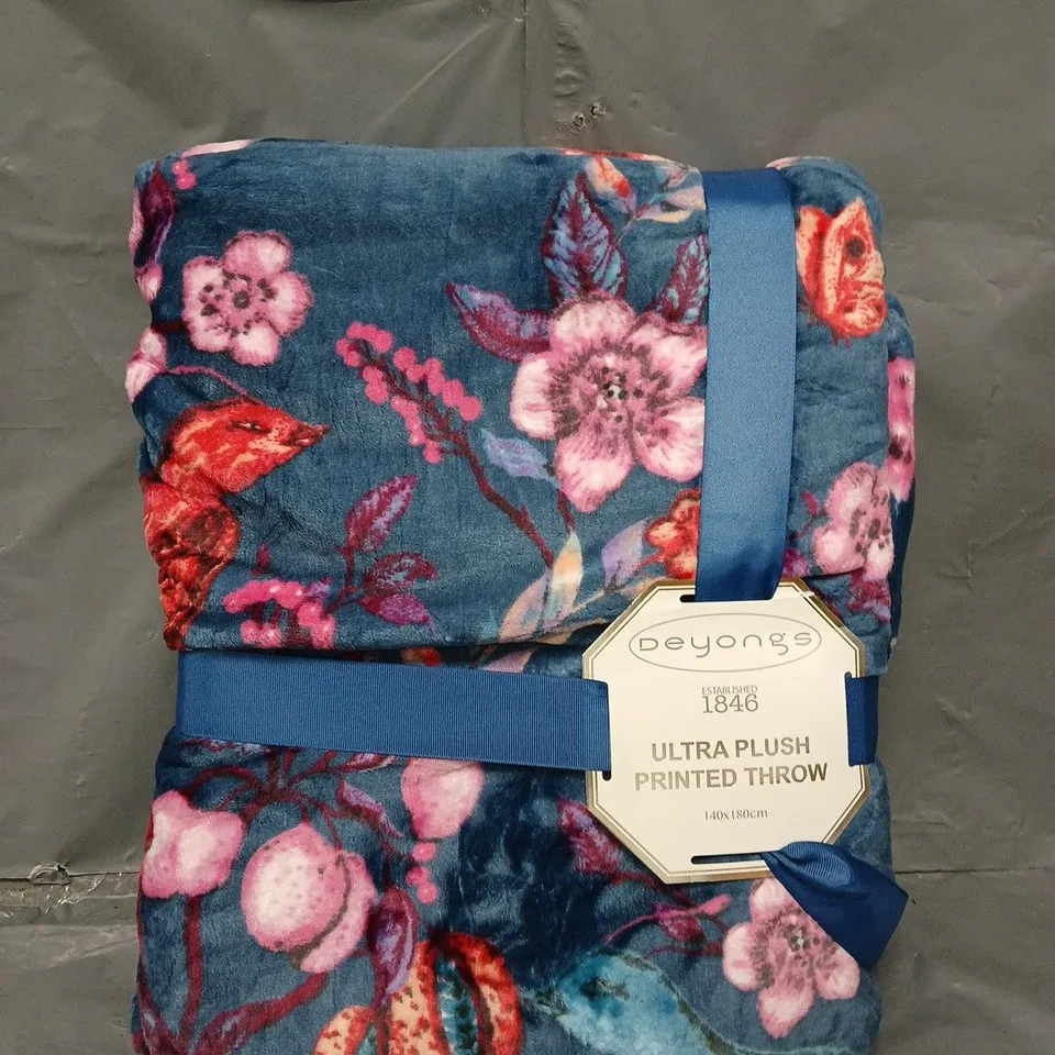 DEYONGS ULTRA PLUSH PRINTED THROW 