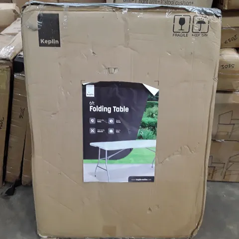 BOXED KEPLIN 6FT FOLDING TABLE