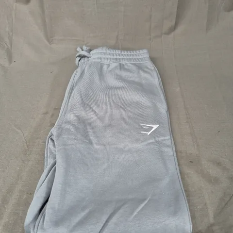 GYMSHARK CREST JOGGERS - GREY - SIZE SMALL