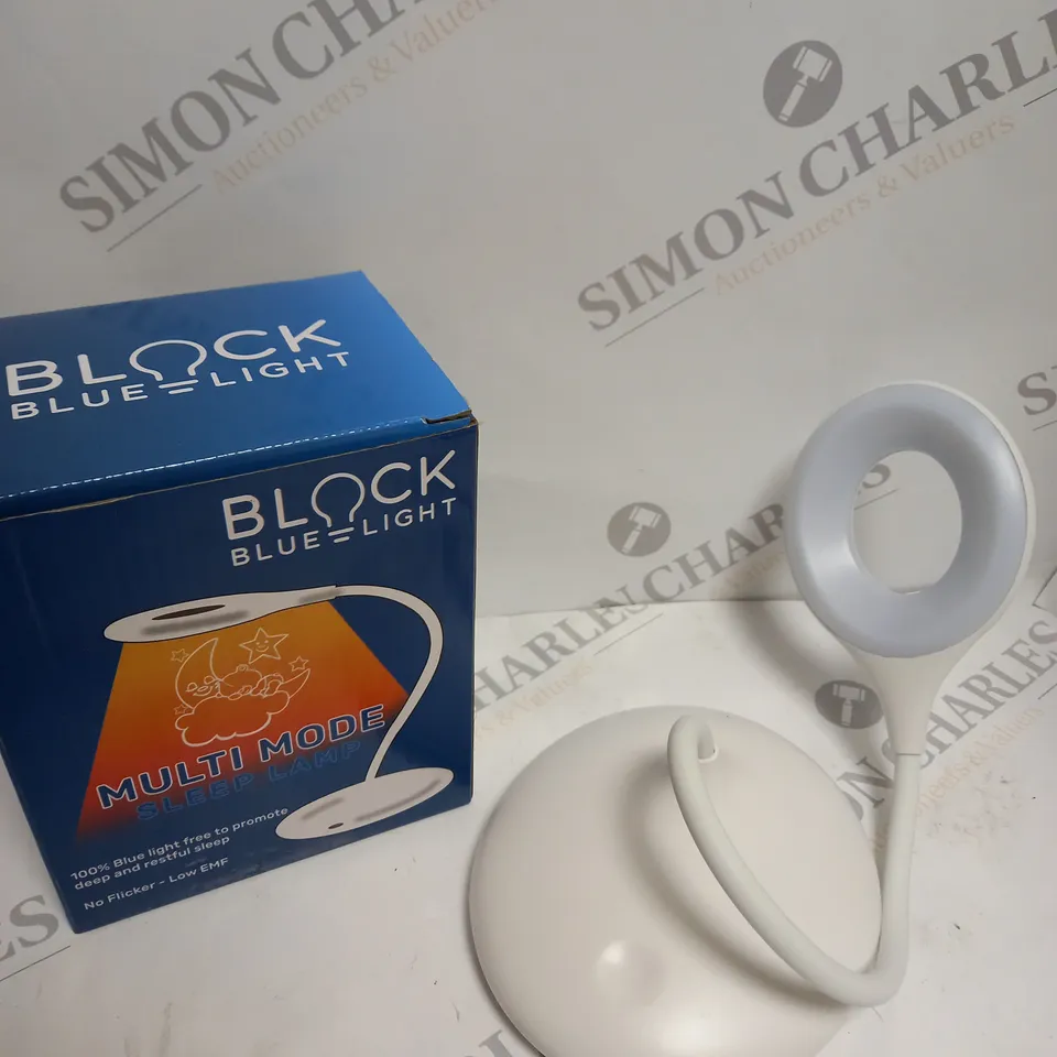 BOXED BLOCK BLUE LIGHT MULTI MODE SLEEP LAMP 