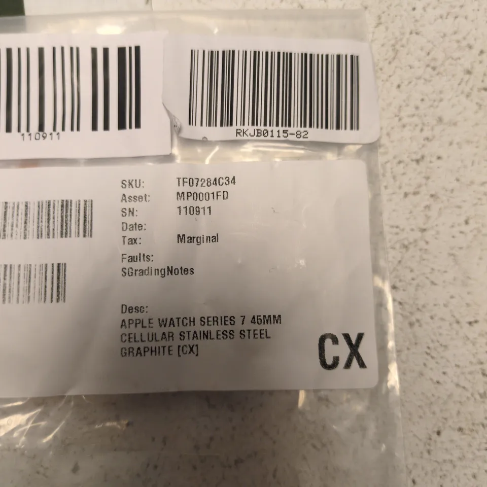 APPLE WATCH SERIES 7 45MM STAINLESS STEEL GRAPHITE – CELLULAR,