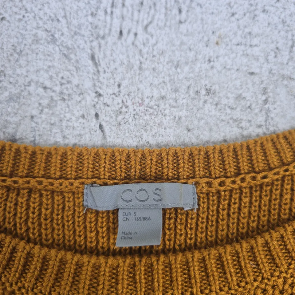 COS MUSTARD KNITWEAR SWEATER – EU S (COS) MADE IN CHINA