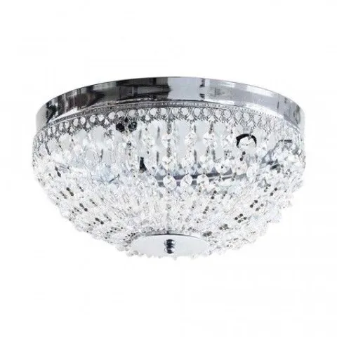 BOXED CUSTAR GLASS FLUSH MOUNT