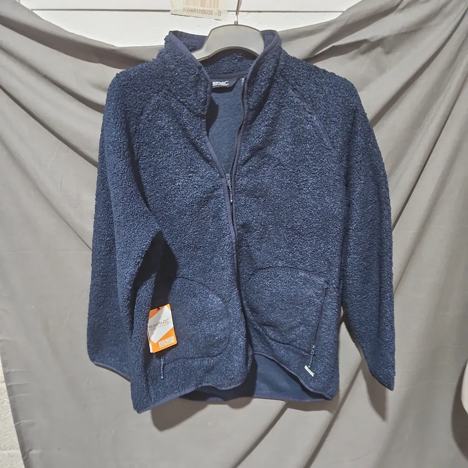 REGATTA GREAT OUTDOORS NAVY FLEECE JACKET – WOMEN'S, UK 16 (EU 44)