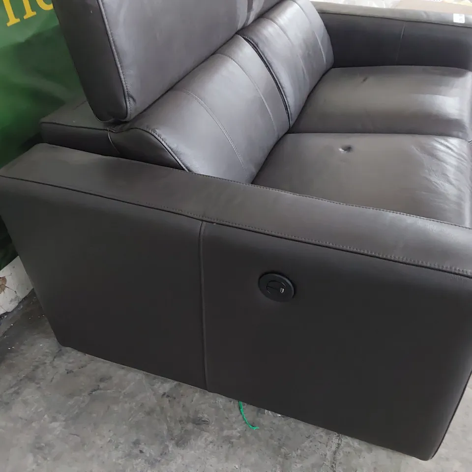 DESIGNER ITALIAN STYLE TWO SEATER SOFA WITH ADJUSTABLE HEADRESTS 