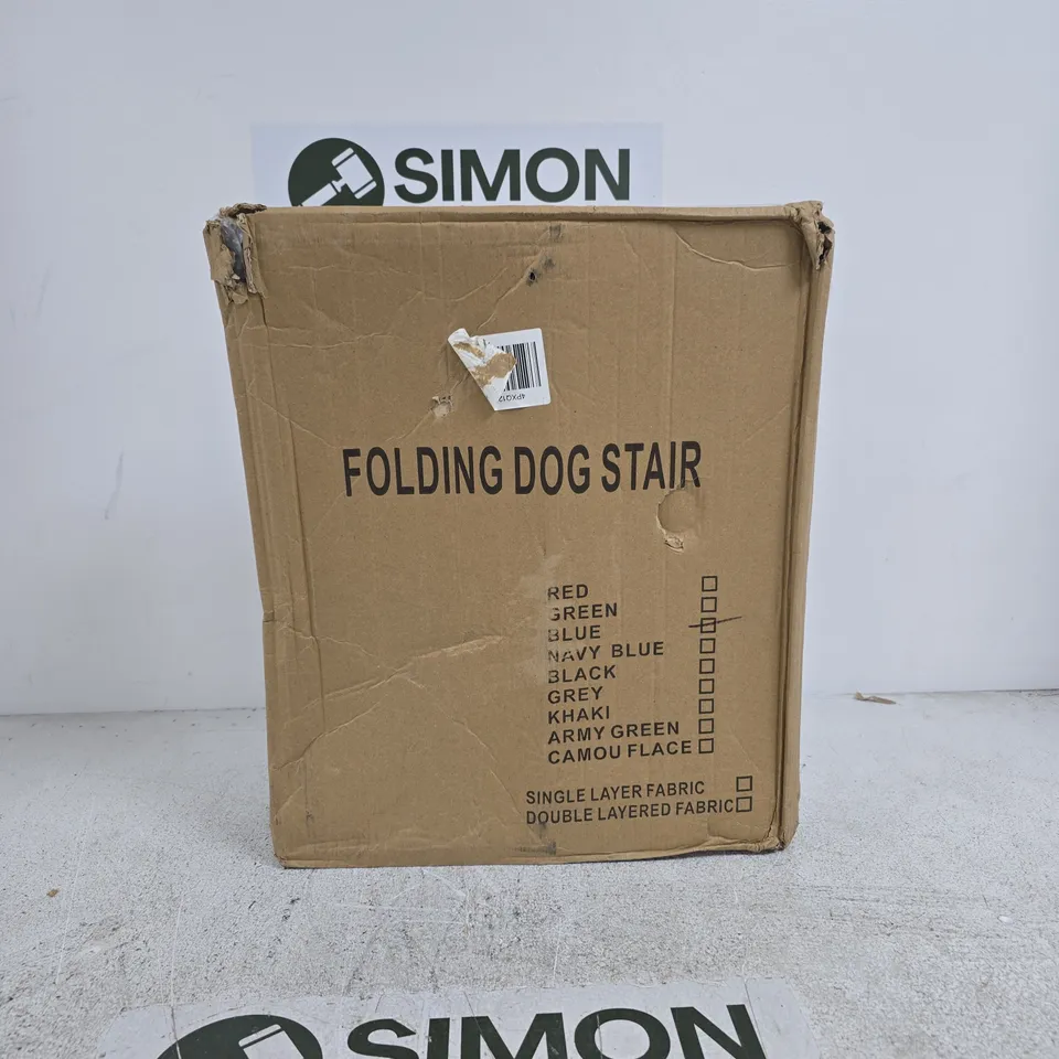 FOLDING DOG STAIR – BLUE