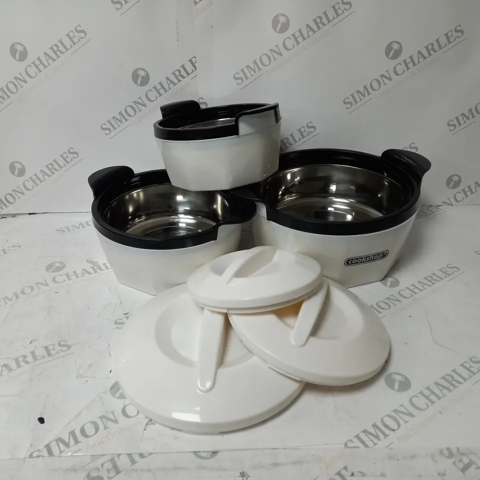 BOXED FIONA COOKSHOP SET OF INSULATED DISHES 