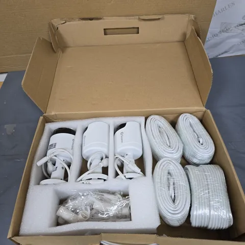 SWANN 3 X SECURITY CAMERAS WITH CABLES