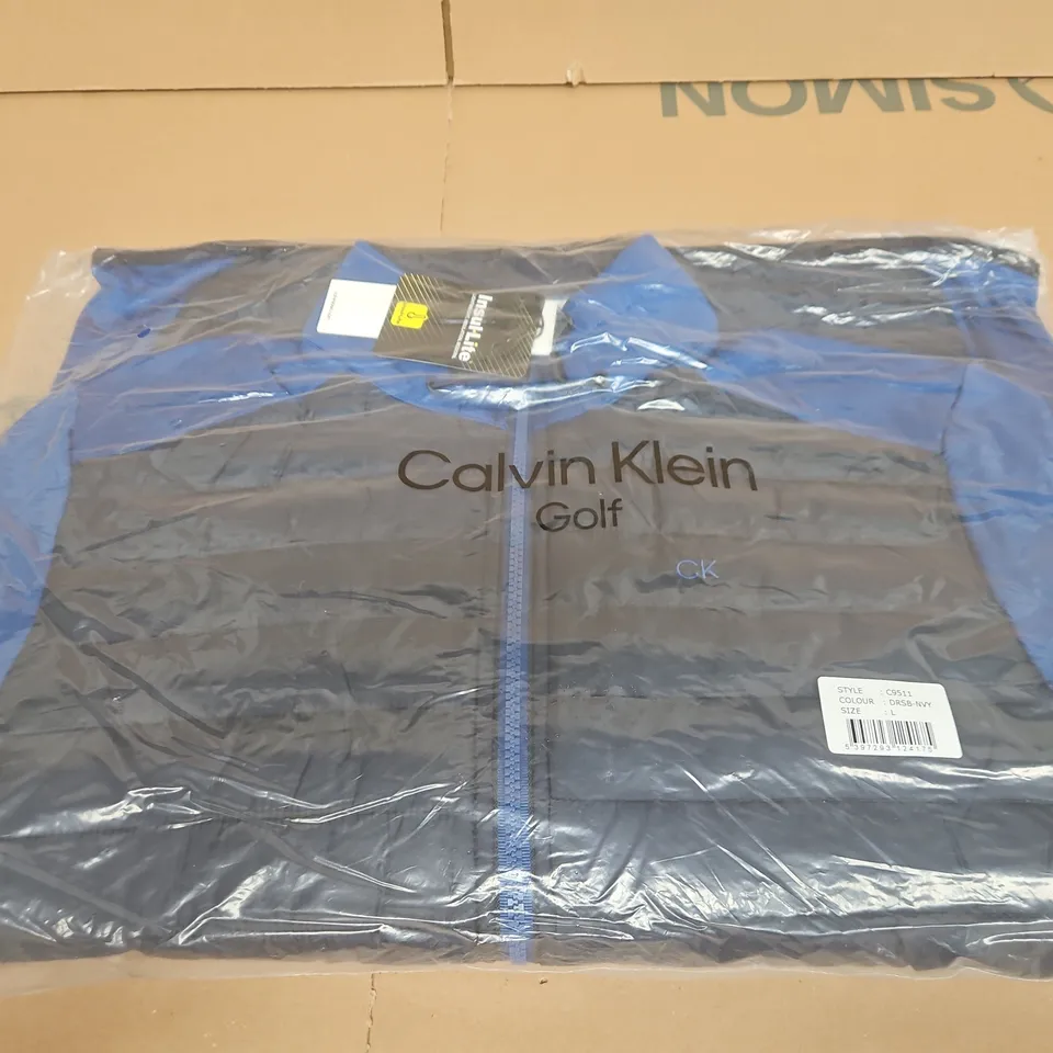 CALVIN KLEIN GOLF JACKET – NAVY – UK SIZE L
