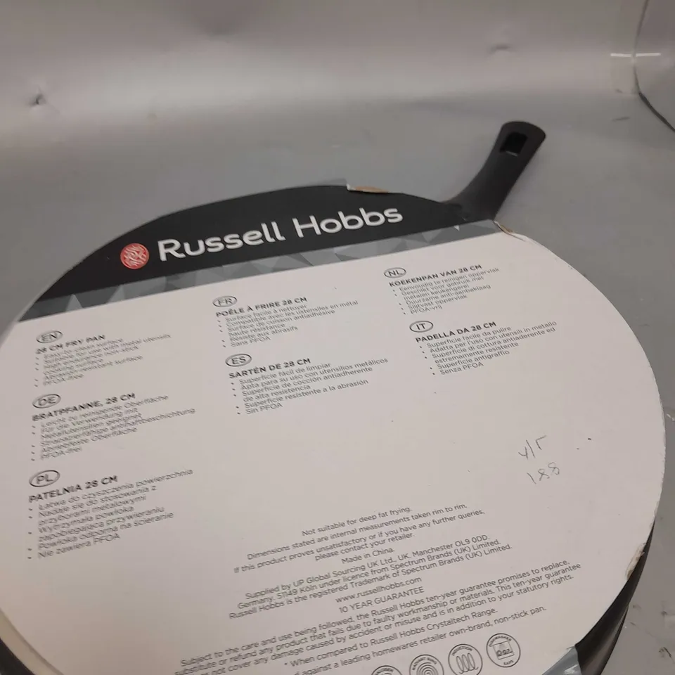 RUSSELL HOBBS CRYSTALTECH GRAPHITE NON-STICK 28 CM FRYING PAN