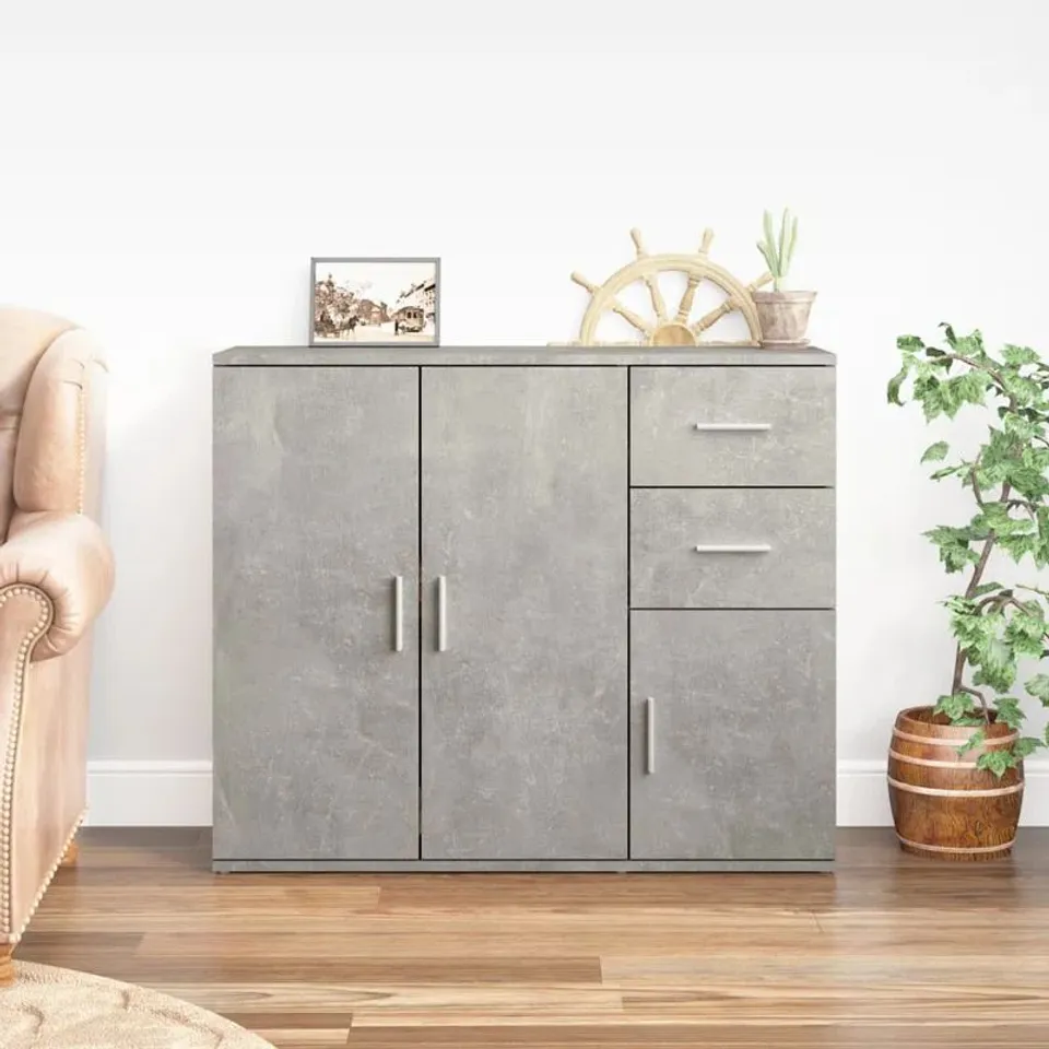 BOXED 91CM WIDE 2 DRAWER SIDEBOARD 