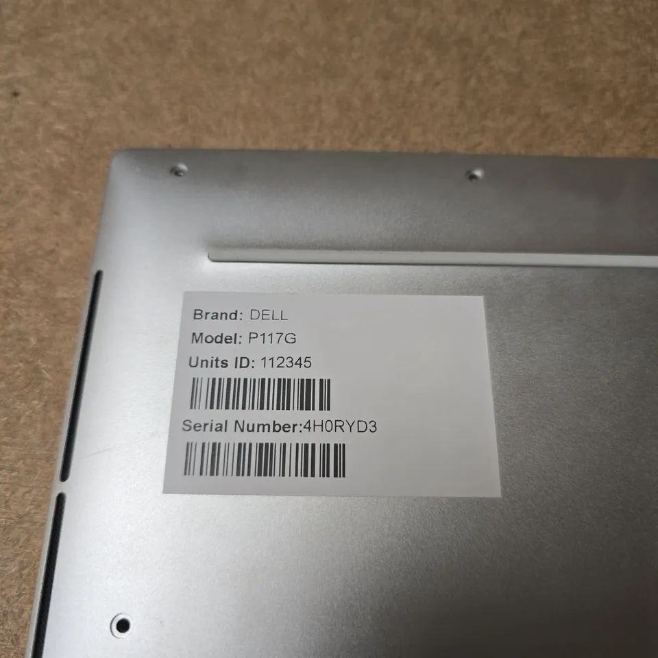 DELL LAPTOP – MODEL P117G - DAMAGE TO CASING
