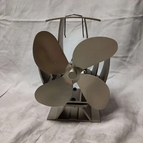 STOVE FAN BY THE STOVE FAN COMPANY – METAL HEAT-POWERED FOUR-BLADE TURBINE