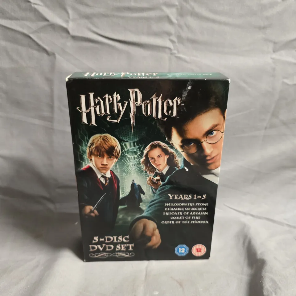 BOXED HARRY POTTER YEARS 1-5 5-DISC DVD SET