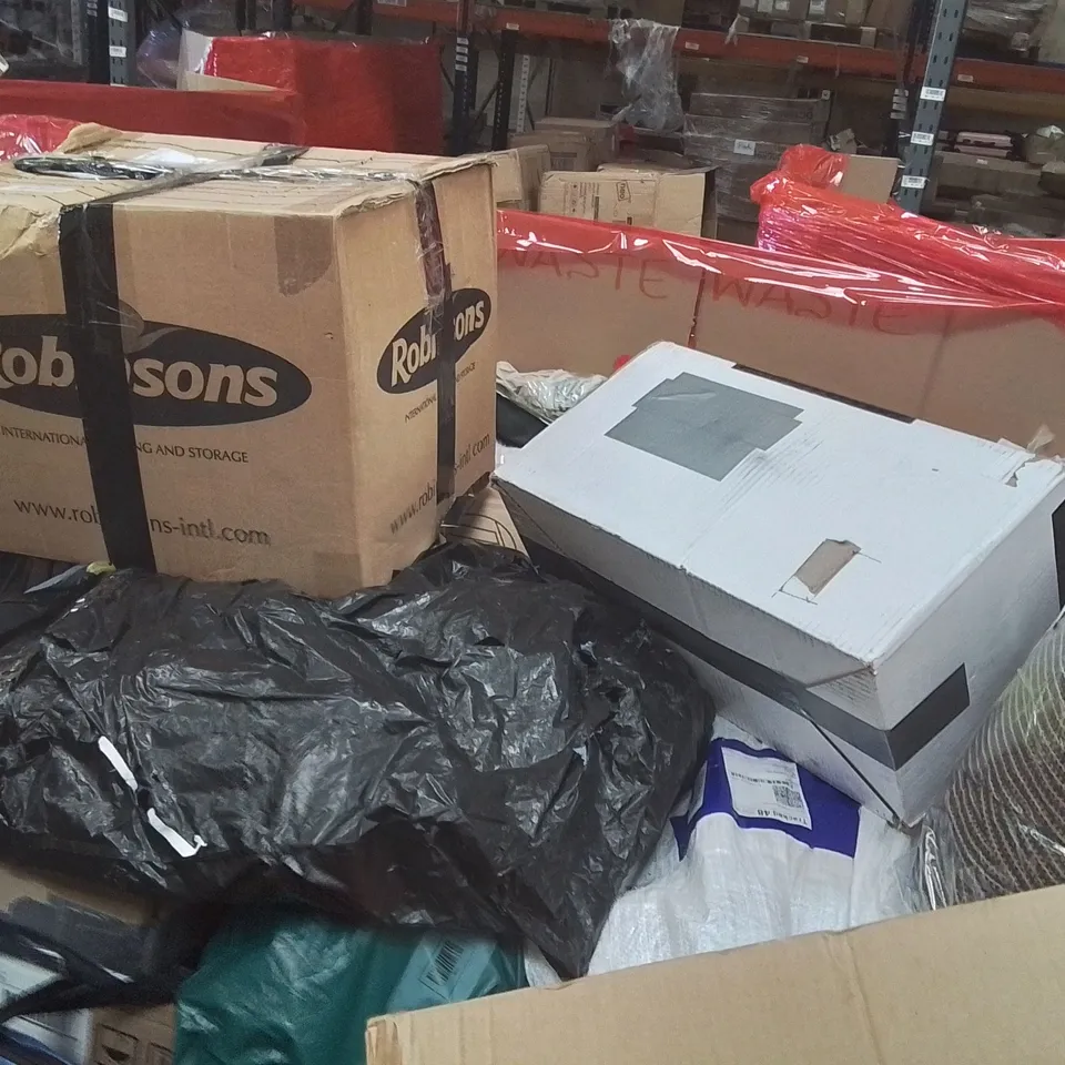 PALLET OF ASSORTED HOUSEHOLD GOODS AND PRODUCTS TO INCLUDE;STEAMER,SPOT CLEANER,CARPET CLEANER 