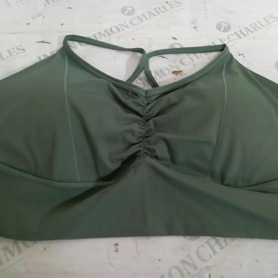 GYMSHARK GREEN SPORTS BRA - XXL