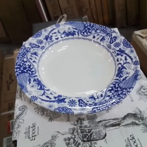 BOXED BLUE ITALIAN BROCATO -SOUP BOWLS SET OF 4-