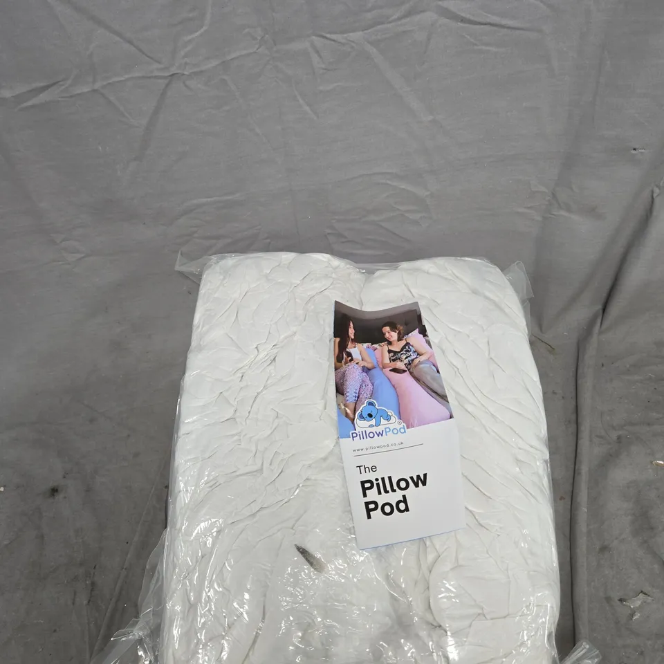 THE PILLOW POD - WHITE PILLOW CUSHION (SEALED IN PLASTIC)