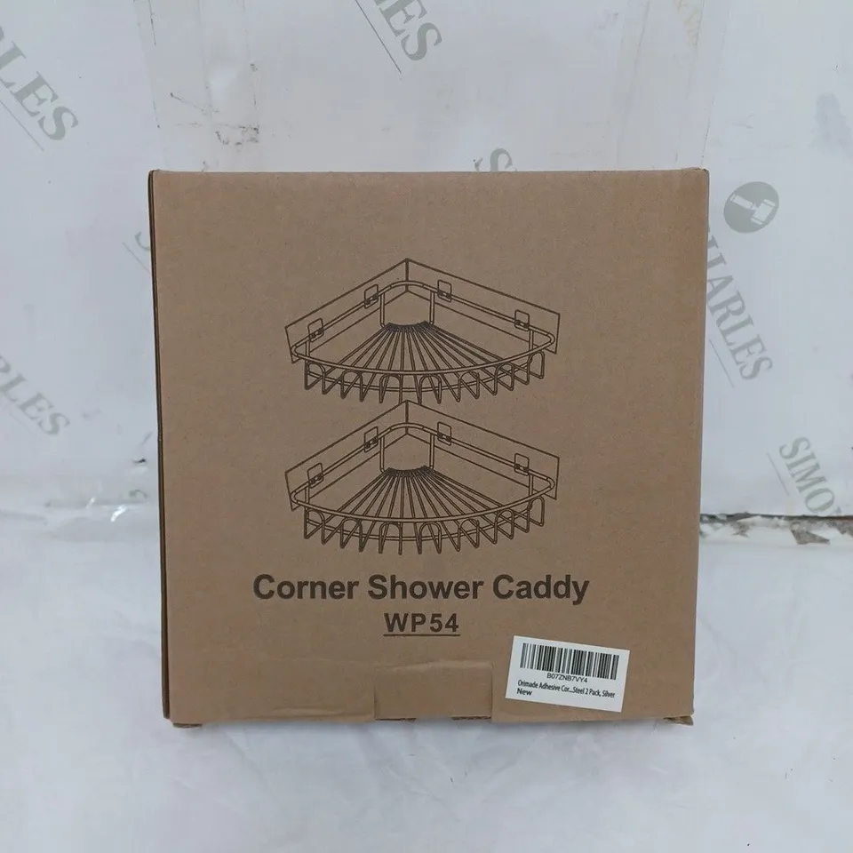 BOXED 2 TIER CORNER SHOWER CADDY UNIT