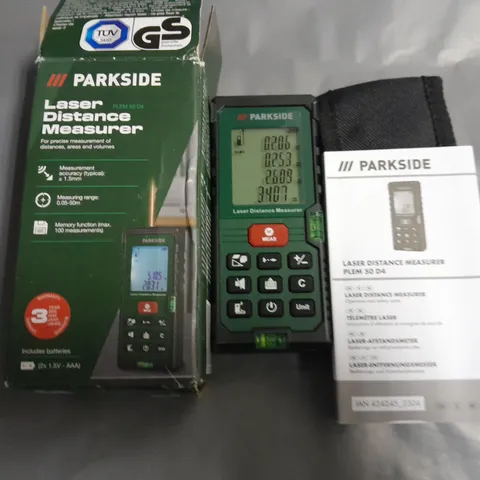 BOXED PARKSIDE LASER DISTANCE MEASURER - PLEM 50 D4