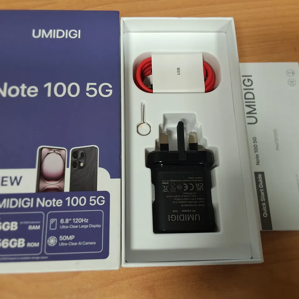 BOXED UMIDIGI NOTE 100 5G 8/256GB IN STARRY WHITE 