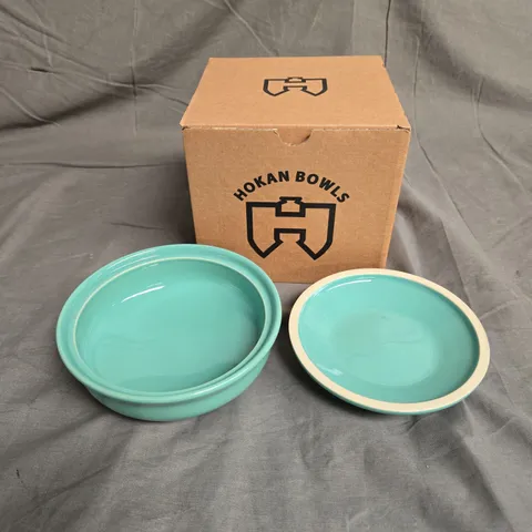 BOXED HOKAN BOWL IN SEA GREEN SIZE M - COLLECTION ONLY