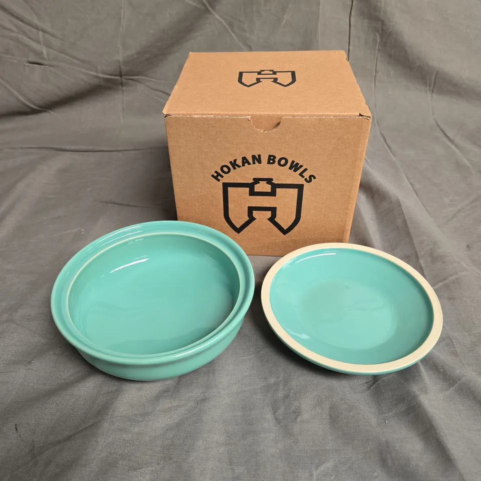 BOXED HOKAN BOWL IN SEA GREEN SIZE M - COLLECTION ONLY