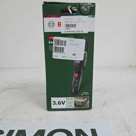 BOSCH EASY PUMP DIGITAL AIR COMPRESSOR